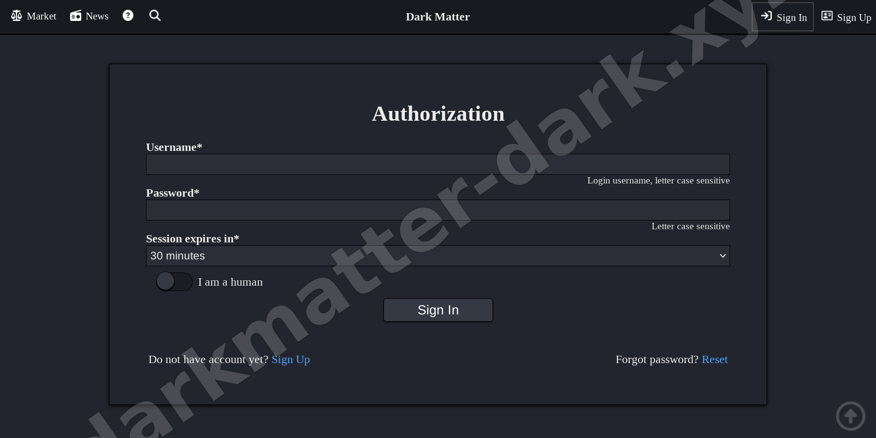 Login Interface